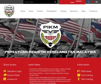 Pikm.my(Persatuan Industri Keselamatan Malaysia) Screenshot