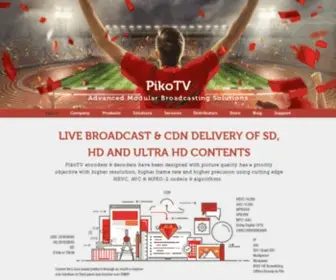 Pikotv.com(PikoTV Advanced Modular Broadcasting Solutions) Screenshot