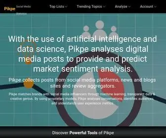 Pikpe.com(Social Media Statistics) Screenshot