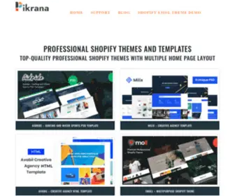 Pikrana.com(Professional Shoppify Themes and WordPress templates) Screenshot