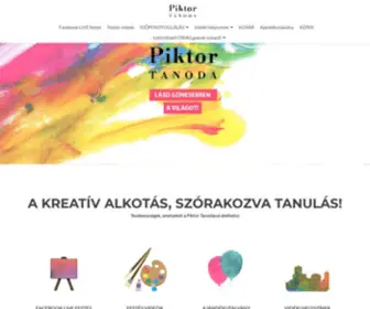 Piktortanoda.hu(Piktor Tanoda) Screenshot
