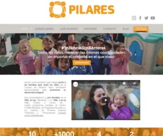 Pilares.org.ar(Fundación Pilares) Screenshot