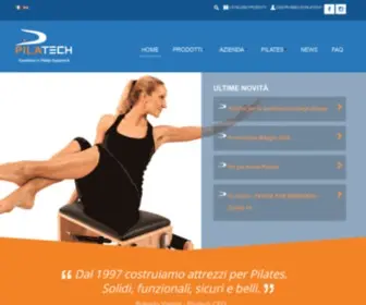 Pilatech.com(Attrezzi professionali per il Pilates) Screenshot