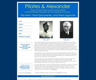 Pilatesandalexander.com(The Pilates Method and the Alexander Technique) Screenshot