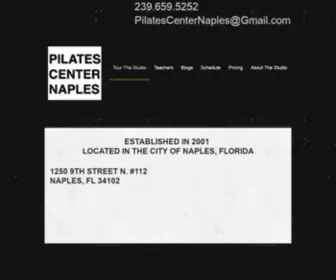 Pilatescenternaples.com(Pilates CenterNaples) Screenshot