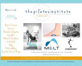 Pilatesinstitutesaratoga.com(The Pilates Institute by Natasha LaFayette) Screenshot