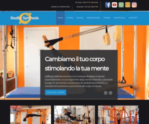 Pilateslatina.it(Studio Synthesis Pilates) Screenshot