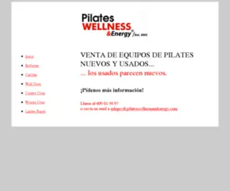 Pilateswellnessandenergy.com(Pilates Wellness Energy) Screenshot