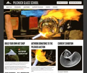 Pilchuck.com(Pilchuck Glass School) Screenshot