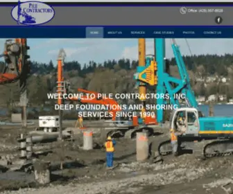 Pilecon.com(Pile Contractors) Screenshot