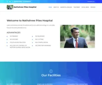 Pilespcmc.com(Nathshree Piles Hospital) Screenshot