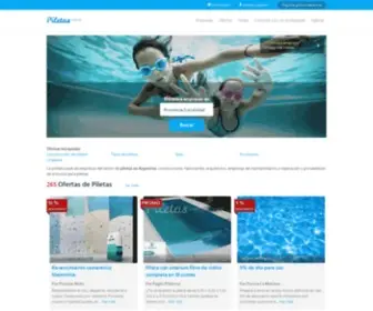 Piletas.com.ar(La primera web de empresas del sector de piletas en Argentina) Screenshot
