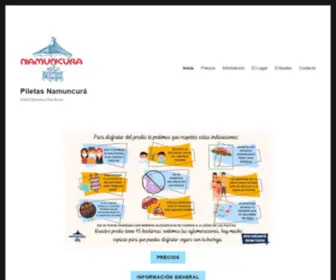 Piletasnamuncura.com.ar(Piletas namuncurá) Screenshot