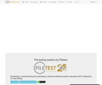Piletest.com(Specializing in Pile Integrity Testing Equipment) Screenshot