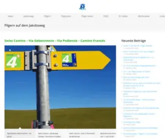 Pilgern.ch(Pilgern auf dem Jakobsweg) Screenshot