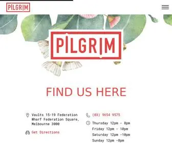 Pilgrimbar.com.au(Pilgrim Bar Riverside Bar in Melbourne) Screenshot