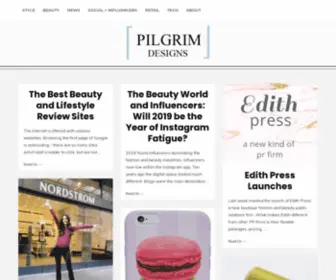 Pilgrimdesigns.com(Style, Retail, Social business news) Screenshot