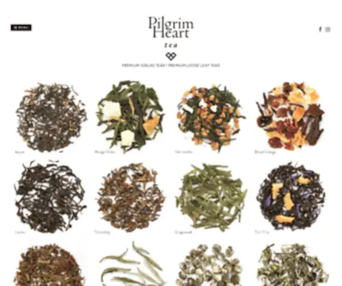 Pilgrimhearttea.com(Pilgrim Heart Tea Co. – Prémium Szálas Teák I Premium Loose Leaf Teas) Screenshot