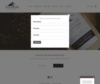 Pilgrimroasters.com(Specialty Coffees) Screenshot