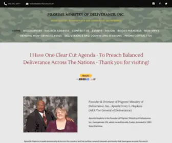 Pilgrimsministry.org(Pilgrims Ministry of Deliverance) Screenshot