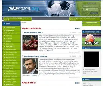 Pilkanozna.org(PiĹka NoĹźna) Screenshot