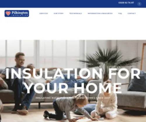 Pilkingtoninsulation.co.nz(Home Insulation Installers Auckland & Northland) Screenshot