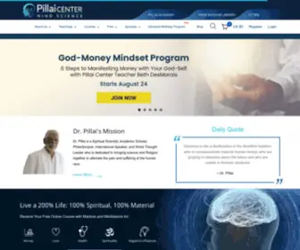 Pillaicenter.com(The Pillai Center for MindScience) Screenshot