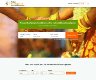 Pillaimarriage.com(Bharat Matrimony) Screenshot