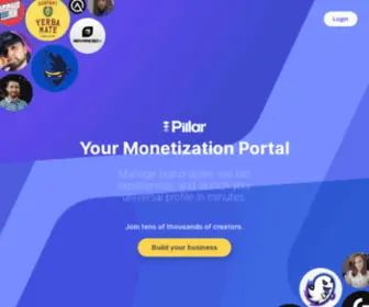 Pillar.io(Where creators land brand deals) Screenshot