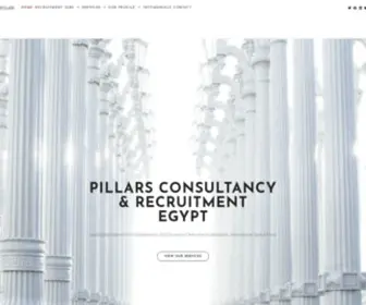 Pillars-EG.com(Pillars Recruitment Agency) Screenshot