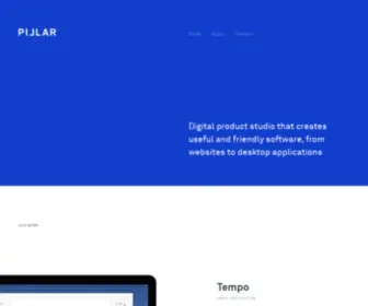 Pillarstudio.com(A design and development studio) Screenshot