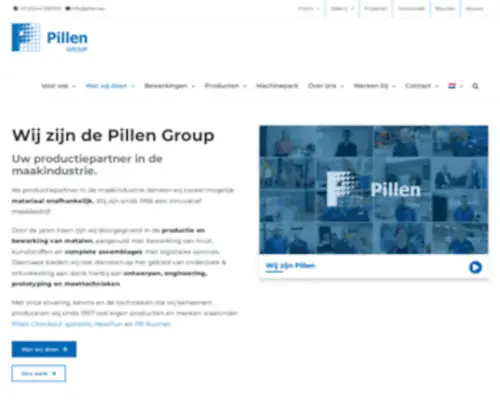 Pillen.eu(Materiaal onafhankelijke productiepartner in de maakindustrie) Screenshot