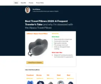 Pillows.travel(The best travel pillows) Screenshot