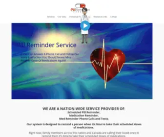 Pillreminderservice.com(Never miss another dose of medications again using the pill reminder service Your SEO optimized title) Screenshot