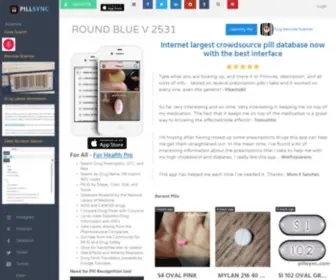Pillsync.com(Pill Identifier Search Pill Images by Name) Screenshot