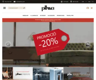Pilma.com(Tienda de muebles de diseño con estética propia y atemporal) Screenshot
