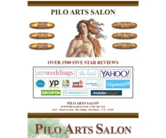 Piloarts.com(Pilo Arts Day Spa & Salon) Screenshot