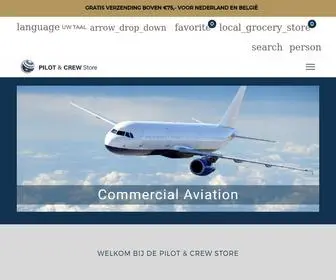 Pilot-CrewStore.com(De Pilot & Crew Store) Screenshot