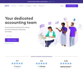 Pilot.com(Bookkeeping, tax, & CFO services for startups & small businesses) Screenshot