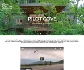 Pilotcove.com(Brevard NC Cabins and Rentals) Screenshot