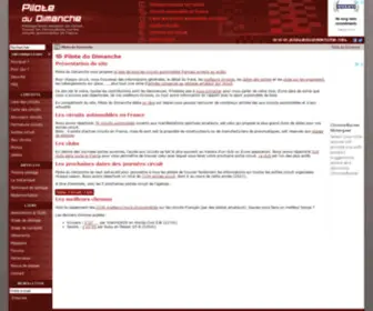 Pilotedudimanche.net(Pilotage amateur sur circuit) Screenshot