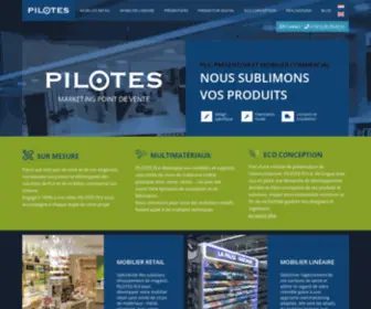 Pilotesplv.fr(PLV, présentoir et mobilier commercial) Screenshot