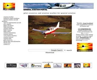 Pilotfriend.com(Pilot resources aviation resources aviation weather flight training for general aviation) Screenshot