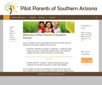 Pilotparents.org(Pilot Parents of Southern Arizona) Screenshot