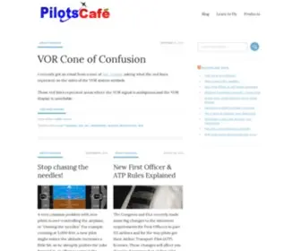 Pilotscafe.com(Digital Resources for Pilots) Screenshot
