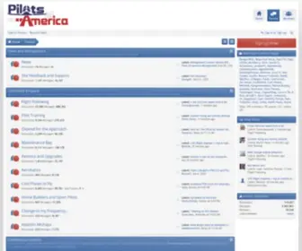 Pilotsofamerica.com(Pilots of America) Screenshot