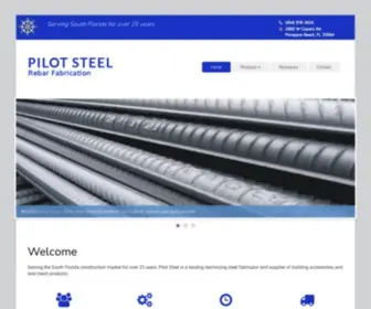 Pilotsteel.biz(Home Page (Welcome)) Screenshot