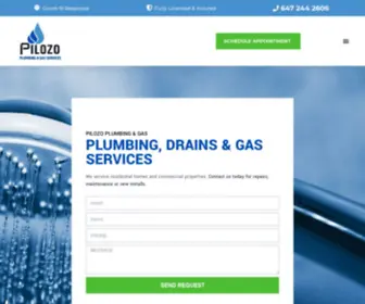 Pilozoplumbingandgas.com(Plumbing Services for Bradford) Screenshot