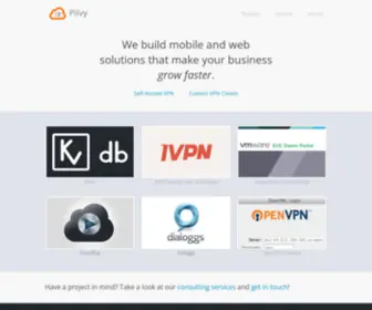 Pilvy.com(VPN, Security, Golang, and Custom App Development Consultancy in San Francisco Bay Area) Screenshot