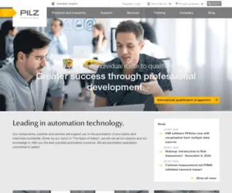 Pilz.com.au(Safe Automation) Screenshot